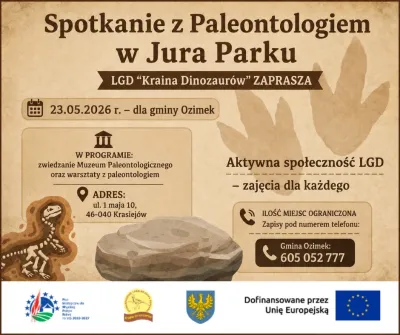 Spotkanie z paleontologiem w JuraParku już w sobotę