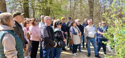 Na trasie ścieżki edukacyjnej w Geoparku Łuk Mużakowa