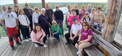 Na szczycie wieży widokowej