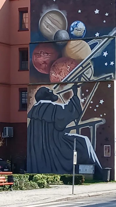 Mural poświęcony Keplerowi
