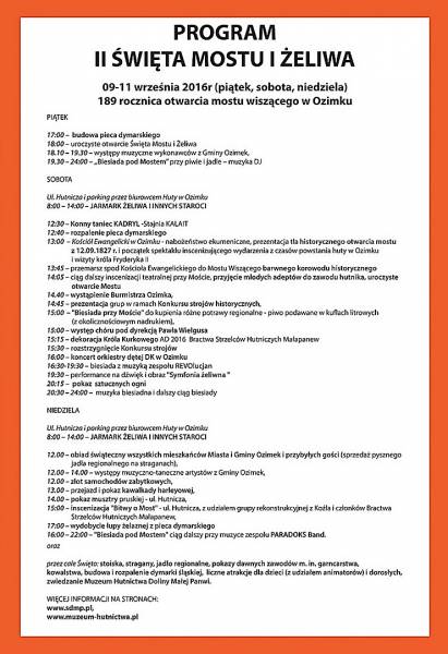 Program_Świeta_Mostu_i_Żeliwa_2016.jpg, Program_Świeta_Mostu_i_Żeliwa_2016